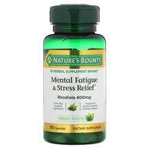Nature's Bounty, Mental Fatigue & Stress Relief 400 mg, Пі...