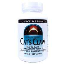 Source Naturals, Cat's Claw 500 mg 120, Котячий кіготь 500 мг,...