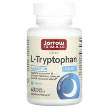 Jarrow Formulas, L-Tryptophan 500 mg, L-Триптофан 500 мг, 60 к...