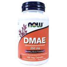 Now, DMAE 250 mg, Діметіламіноетанол 250 мг, 100 капсул