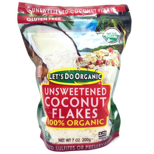 Edward Sons Organic Coconut Flakes Unsweetened, Кокосова стружка, 200 г