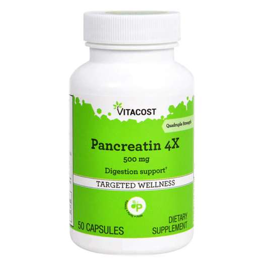 Pancreatin 4X 500 mg 50, Панкреатин 500 мг, 50 капсул