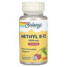 Solaray, Methyl B-12 Lemon Raspberry Flavor 5000 mcg, 60 Lozenges
