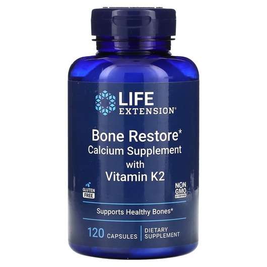 Основное фото товара Life Extension, Боне Рэсторэ с витамином K2, Bone Restore, 120...