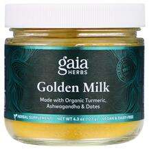 Gaia Herbs, Golden Milk, Куркума ашваганда та фініки, 123 г