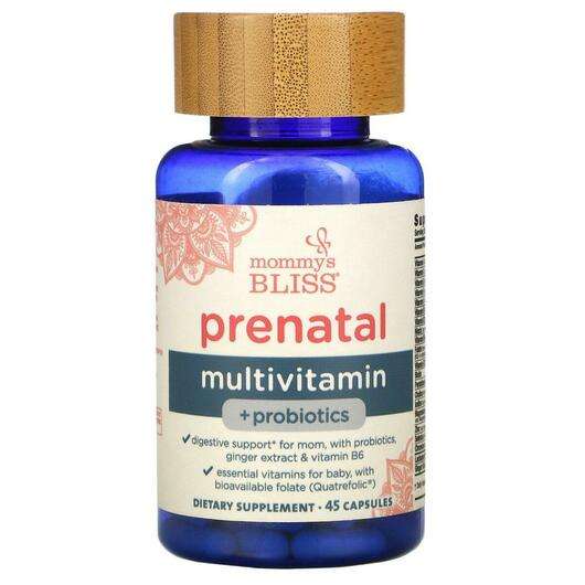 Основне фото товара Mommy's Bliss, Prenatal Multivitamin + Probiotics, Пренатальні...