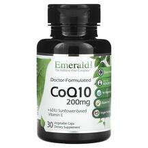 Emerald, Коэнзим Q10, CoQ10 200 mg, 30 капсул