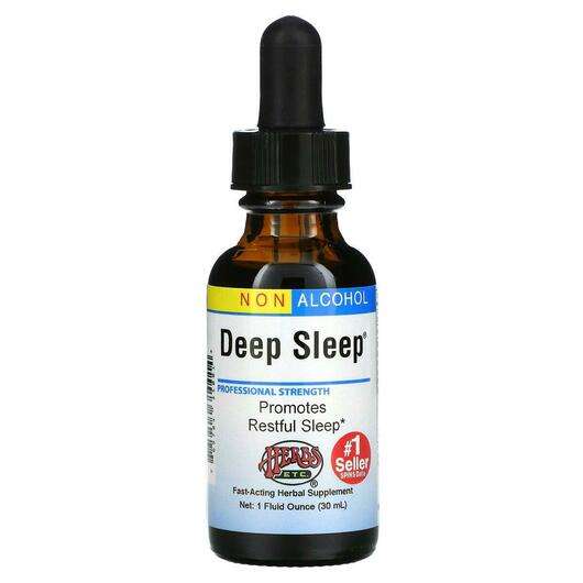 Основное фото товара Herbs Etc., Мелатонин, Deep Sleep Alcohol Free, 29.5 мл