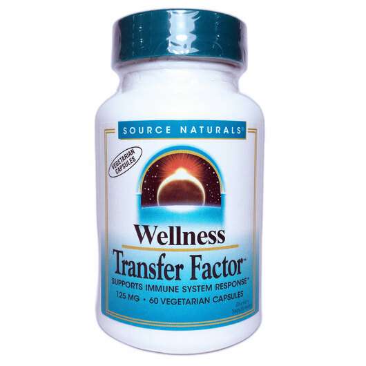 Wellness Transfer Factor, Транфер Фактор 125 мг, 60 капсул