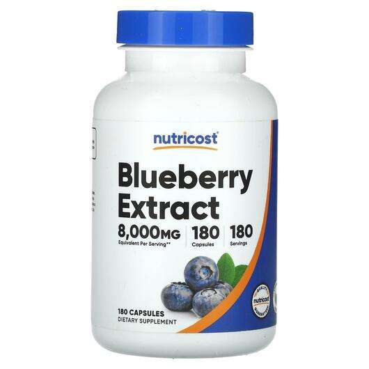 Основное фото товара Nutricost, Голубика, Blueberry Extract, 180 капсул