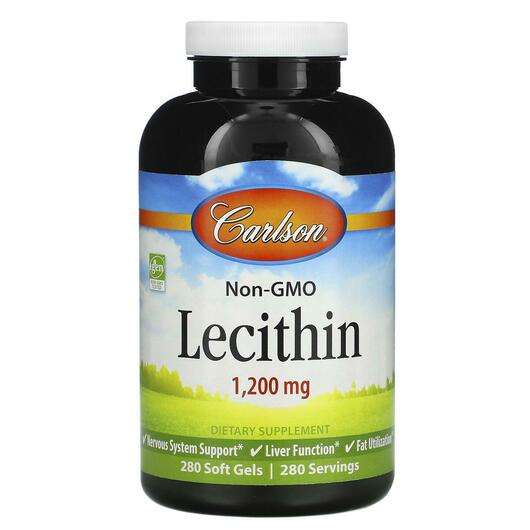 Основное фото товара Carlson, Лецитин 1200 мг, Lecithin 1200 mg, 280 капсул
