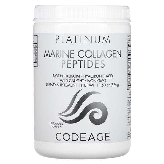 Основное фото товара Коллаген, Platinum Marine Collagen Peptides Powder Biotin Kera...