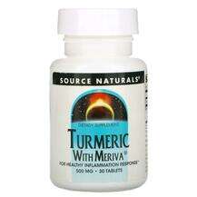 Source Naturals, Turmeric with Meriva 500 mg 30, Куркума з Mer...
