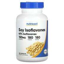 Nutricost, Soy Isoflavones 150 mg, Соєві ізофлавони, 180 капсул