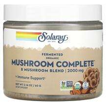 Solaray, Organic Fermented Mushroom Complete 2000 mg, Гриби, 60 г