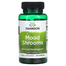 Mood Shrooms Поддержка стресса Swanson 60 капсул