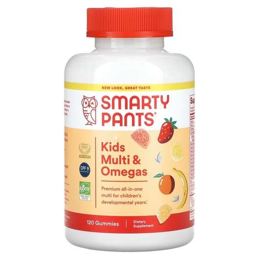 Smarty Pants Kids Formula, Вітаміни з Омега-3, 120 цукерок