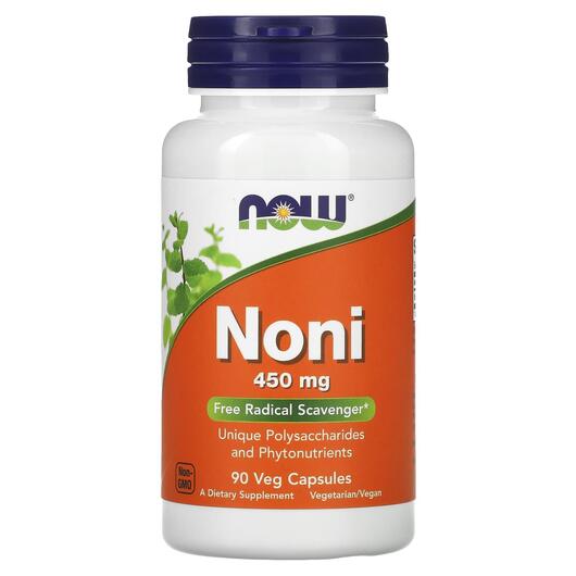 Основное фото товара NOW, Нони 450 мг, Hawaiian Noni 450 mg, 90 капсул