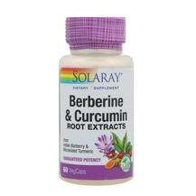 Solaray, Berberine 300 mg & Curcumin Root Extracts, 60 Veg...