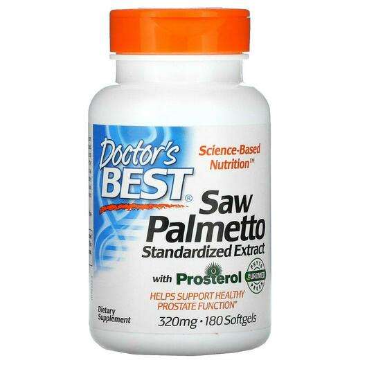 Основное фото товара Doctor's Best, Экстракт Пальметто 320 мг, Saw Palmetto, 180 ка...