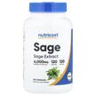 Фото товара Nutricost, Экстракт листьев шалфея, Sage 4000 mg, 120 капсул