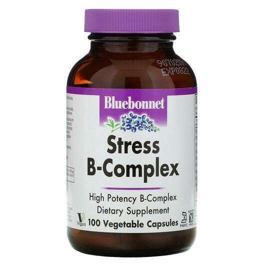 Основне фото товара Bluebonnet, Stress B-Complex, B-комплекс, 100 капсул