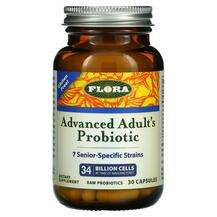 Flora, Advanced Adult's Probiotic 34 Billion Cells, 30 Capsules