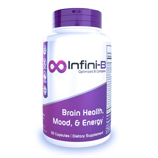 Основне фото товара Infini-B Capsules Optimized Vitamin B Complex, B-комплекс, 60 кап
