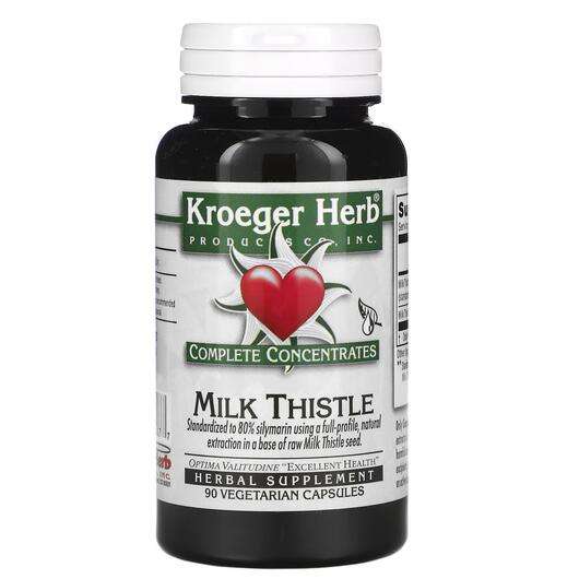 Основне фото товара Kroeger Herb, Complete Concentrates Milk Thistle, Розторопша, ...