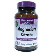 Bluebonnet, Magnesium Citrate 400 mg, Цитрат Магнію, 60 каплет