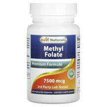 Best Naturals, Methyl Folate 7500 mcg, L-5-метилтетрагідрофола...