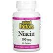 Фото товару Natural Factors, Niacin 100 mg 90, Ніацин 100 мг, 90 таблеток