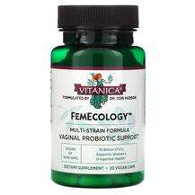 FemEcology Vaginal Probiotic Support 10 Billion CFU, Пробіотик...