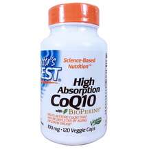 CoQ10 100 mg with BioPerine, Коэнзим CoQ10 100 мг, 120 капсул