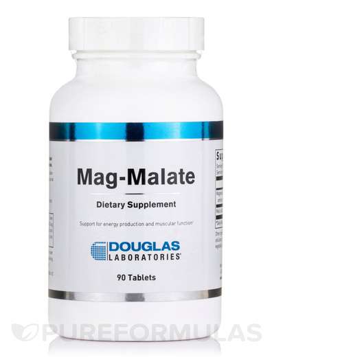 Основное фото товара Douglas Laboratories, Магний Малат, Mag-Malate, 90 таблеток