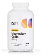 PureFormulas, Магний, Magnesium Oxide 500 mg, 250 капсул