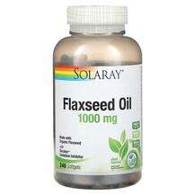 Solaray, Flaxseed Oil 1000 mg, Лляна олія, 240 капсул
