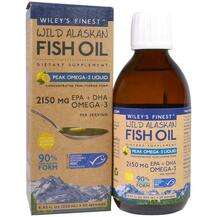 Wiley's Finest, Wild Alaskan Fish Oil Omega-3 2150 mg, Омега 3...