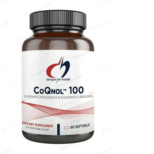 Основне фото товара Designs for Health, CoQnol 100 mg, Убіхінол, 60 капсул