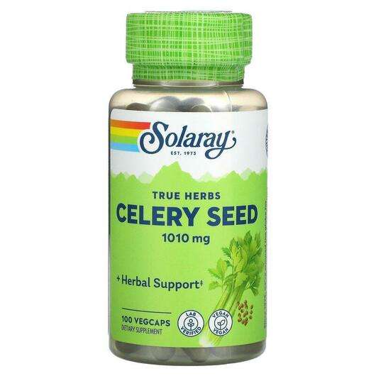 Основне фото товара Solaray, Celery Seed, Селера 505 мг, 100 капсул