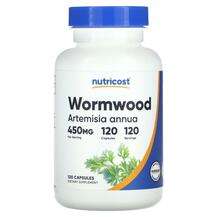 Nutricost, Wormwood 450 mg, Солодкий Чортополох, 120 капсул