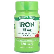 Iron 65 mg Железо Nature's Truth 120 таблеток