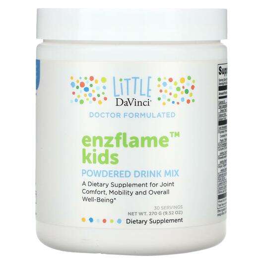 Основне фото товара Little DaVinci, Enzflame Kids Powdered Drink Mix, Ферменти, 270 г