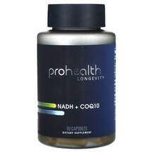 ProHealth Longevity, NADH + CoQ10, 60 капсул