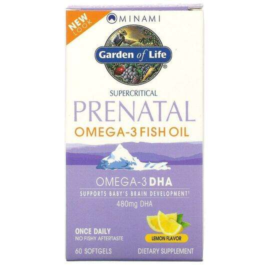 Основне фото товара Supercritical Prenatal Omega-3 Fish Oil Lemon Flavor, Мультиві...