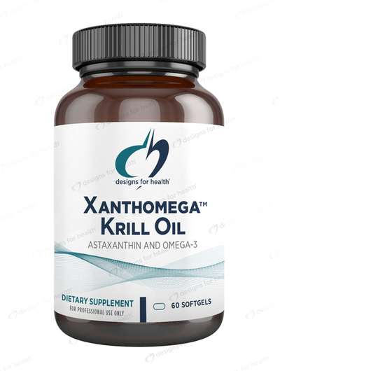 Основне фото товара Designs for Health, XanthOmega Krill Oil, Олія Антарктичного К...
