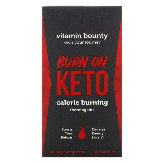Основне фото товара Vitamin Bounty, Burn On Keto Calorie Burning Thermogenic, Конт...