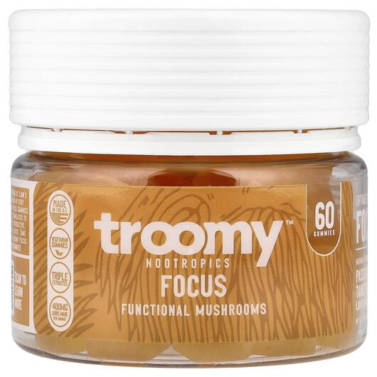 Основное фото товара Focus Functional Mushrooms Gummies Passionfruit, Грибы, 60 таблет