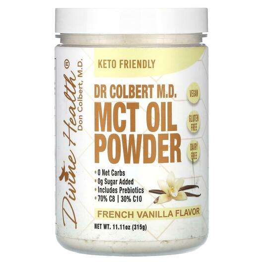 Основне фото товара Divine Health, Dr Colbert M.D. MCT Oil Powder French Vanilla, ...