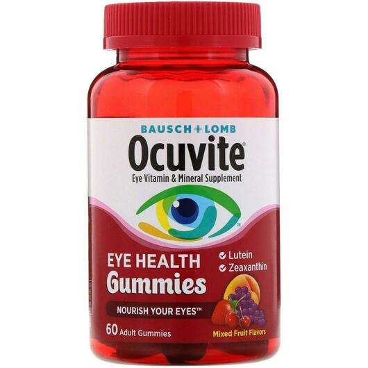 Основне фото товара Ocuvite Eye Health Gummies Mixed Fruit Flavors, Підтримка здор...
